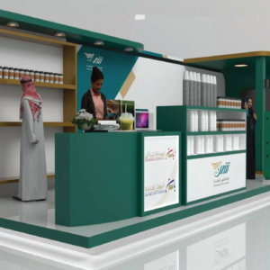 خدمات تصميم وتنفيذ معارض بوثات